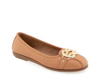 Aerosoles Big Bet Flat In Brown