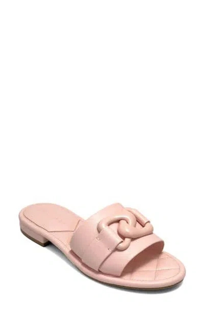 Aerosoles Big Charm Link Slide Sandal In Pink