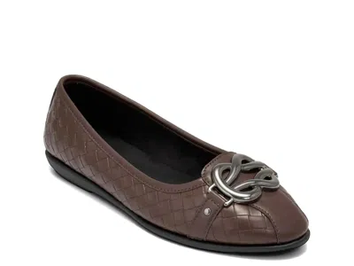 Aerosoles Bigbet Ballet Flat In Brown