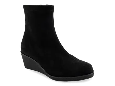 Aerosoles Binnie Wedge Bootie In Black