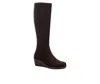 Aerosoles Binocular Boots Women's Brown Faux Suede Zipper Knee High Jobb321 In Brown