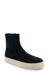 Aerosoles Blaise Platform Boot In Black Stretch Gabardine Fabric