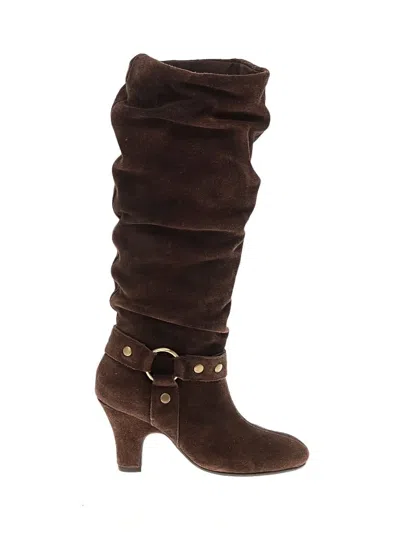 Pre-owned Aerosoles Boots In Brown