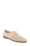 Aerosoles Breezy Oxford In Eggnog Mesh Fabric