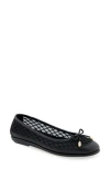 Aerosoles Bria Ballet Flat In Black Mesh Fabric