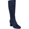 Aerosoles Brynn Block Heel Boot In Blue