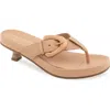 Aerosoles Calvin Flip Flop In Beige Bisque Leather