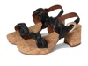 Aerosoles Camea Leather Heeled Sandal In Multi