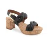 Aerosoles Camea Leather Heeled Sandal In Black