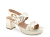 Aerosoles Camea Leather Heeled Sandal In Gold