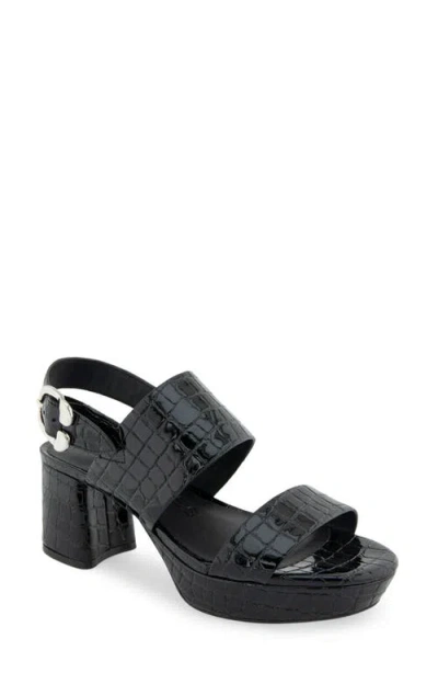 Aerosoles Camera Platform Sandal In Black