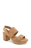 Aerosoles Camera Platform Sandal In Natural Cork