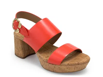 Aerosoles Camera Platform Sandal In Orange