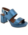 Aerosoles Camera Suede Heeled Sandal In Blue