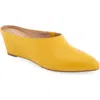 Aerosoles Camia Wedge Mule In Yellow
