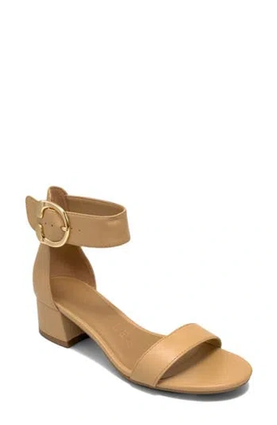 Aerosoles Care Low Heeled Sandal In Nude