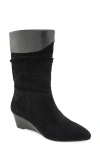 Aerosoles Carmela Wedge Bootie In Black