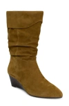 Aerosoles Carmela Wedge Bootie In Green