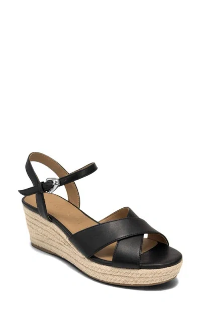 Aerosoles Casarina Espadrille Wedge Sandal In Black