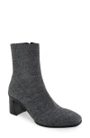 Aerosoles Women's Cezarina Ankle Zip Booties In Gunmetal Knit