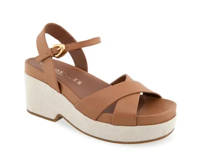 Aerosoles Chabella Platform Sandal In Brown