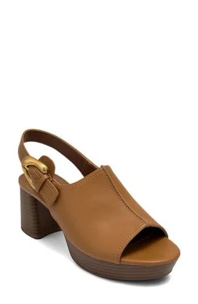 Aerosoles Chancey Platform Sandal In Brown