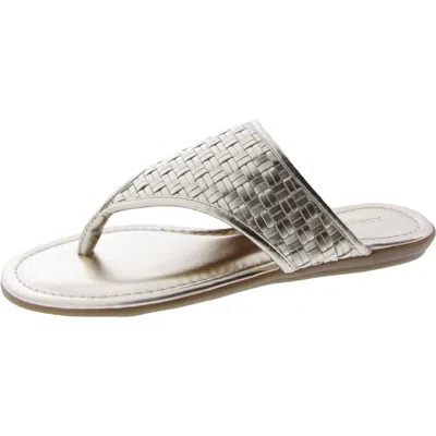 Aerosoles Cherie Womens T Strap Flat Thong Sandals In Multi