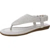 Aerosoles Chester Womens Woven Slingback Flip-flops In Metallic