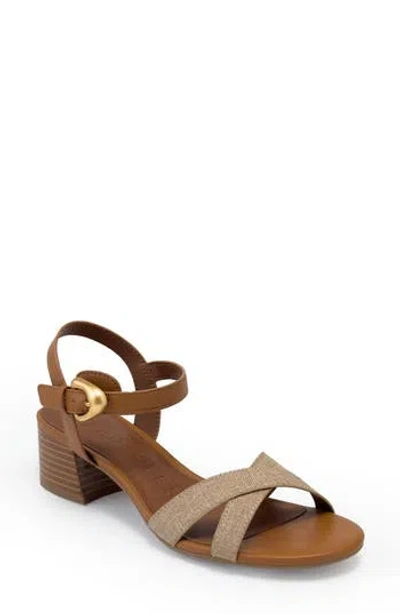 Aerosoles Cinzia Block Heel Sandal In Brown