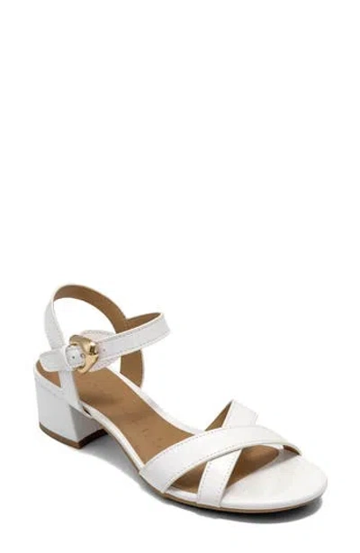 Aerosoles Cinzia Block Heel Sandal In White