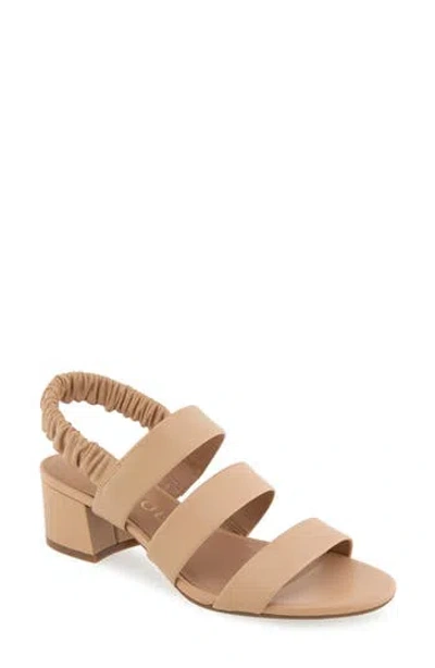 Aerosoles Clarissa Slingback Sandal In Beige Bisque Leather