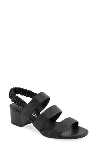 Aerosoles Clarissa Slingback Sandal In Black Leather