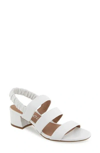 Aerosoles Clarissa Slingback Sandal In White Leather