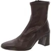 Aerosoles Corinda Womens Block Heel Form Fitting Mid-calf Boots In Brown