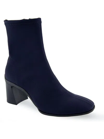 Aerosoles Corinda Womens Block Heel Form Fitting Mid-calf Boots In Multi