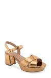 Aerosoles Women's Cosmos Platform In Light Bronze Leather