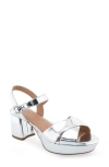 Aerosoles Cosmos Suede Sandal In Silver Metallic