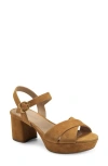 Aerosoles Cosmos Sandal In Tan Suede