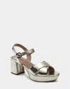 Aerosoles Cosmos Suede Sandal In Gold