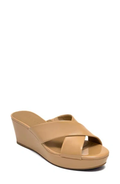 Aerosoles Cruis Platform Wedge Sandal In Brown