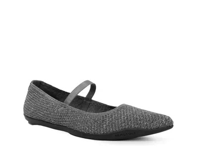 Aerosoles Davina Mary Jane Flat In Gray