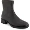 Aerosoles Dazzy Square Toe Boot In Java Stretch Pebbled Faux