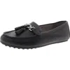 Aerosoles Deanna Womens Faux Leather Driving Moccasins Tassel Loafers In Black
