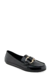 Aerosoles Denver Buckle Loafer In Black Patent