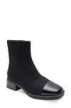 Aerosoles Dimmi Ankle Boot In Black Stretch Fabric