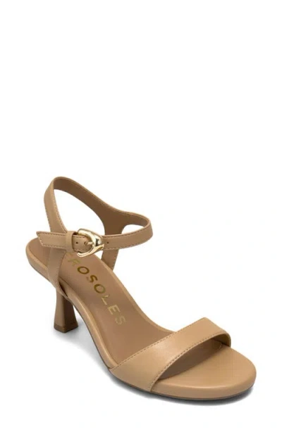 Aerosoles Divia Ankle Strap Sandal In Brown