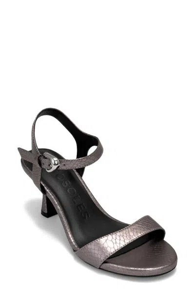 Aerosoles Divia Ankle Strap Sandal In Metallic