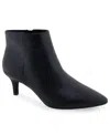 Aerosoles Edith Ankle Mid Heel Booties In Black - Faux Leather