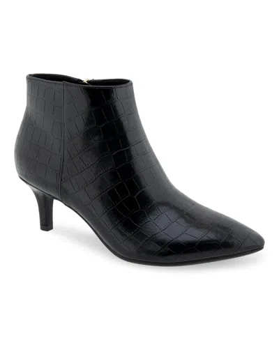 AEROSOLES EDITH ANKLE MID HEEL BOOTIES