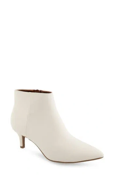 Aerosoles Edith Faux Leather Bootie In Eggnog
